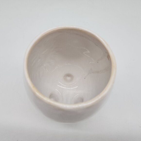 Ceramic Sun Face Planter Pot With Legs 6.25" High 4" Diameter - Picture 9 of 10